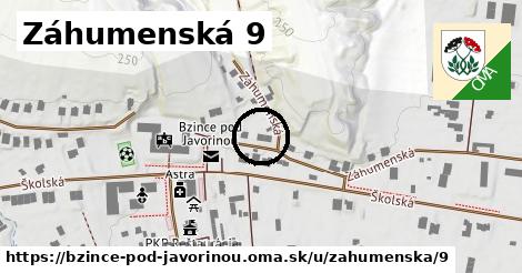 Záhumenská 9, Bzince pod Javorinou