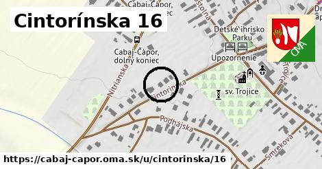 Cintorínska 16, Cabaj - Čápor