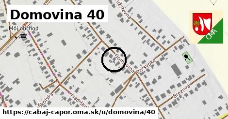 Domovina 40, Cabaj - Čápor