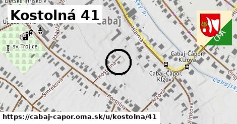 Kostolná 41, Cabaj - Čápor