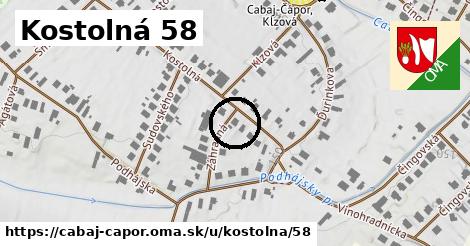 Kostolná 58, Cabaj - Čápor