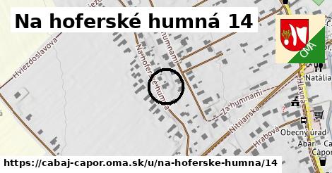 Na hoferské humná 14, Cabaj - Čápor