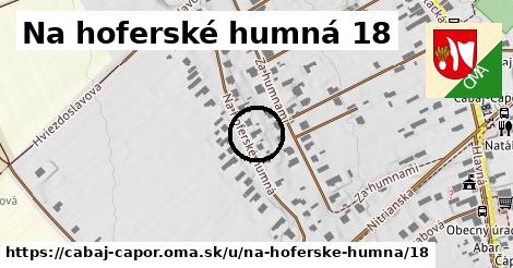 Na hoferské humná 18, Cabaj - Čápor