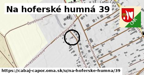 Na hoferské humná 39, Cabaj - Čápor