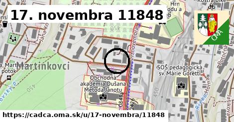 17. novembra 11848, Čadca