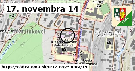 17. novembra 14, Čadca