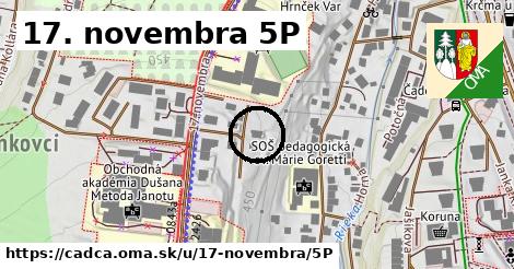 17. novembra 5P, Čadca