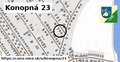 Konopná 23, Čaňa