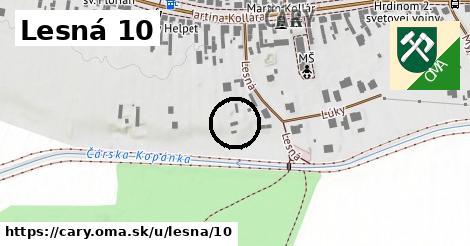 Lesná 10, Čáry