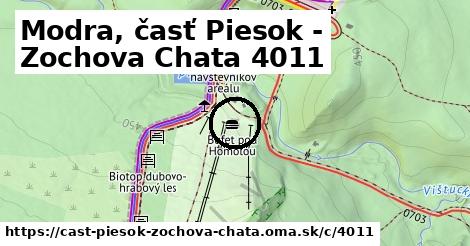 Modra, časť Piesok - Zochova Chata <span class="supisne">4011</span>