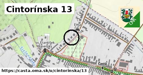 Cintorínska 13, Častá