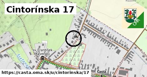 Cintorínska 17, Častá