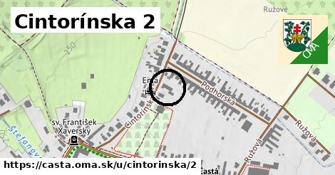 Cintorínska 2, Častá