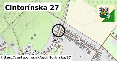 Cintorínska 27, Častá