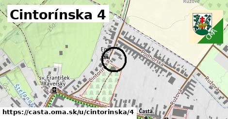 Cintorínska 4, Častá