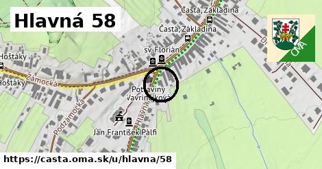 Hlavná 58, Častá