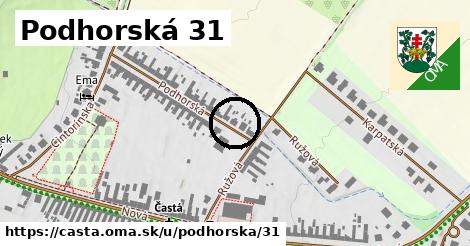 Podhorská 31, Častá