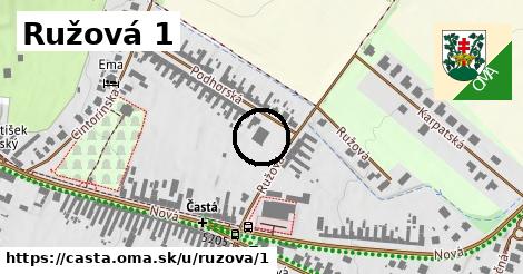 Ružová 1, Častá