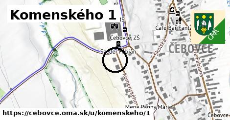 Komenského 1, Čebovce