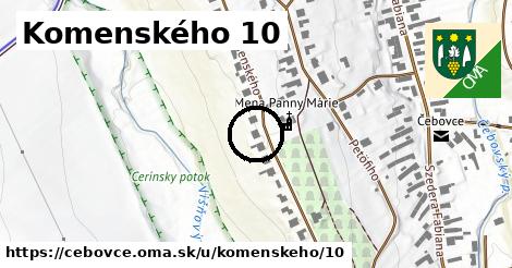 Komenského 10, Čebovce