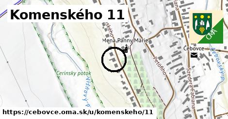 Komenského 11, Čebovce