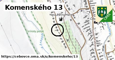 Komenského 13, Čebovce