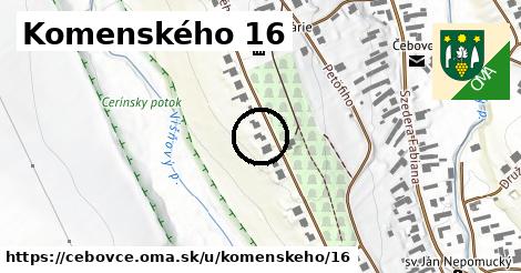 Komenského 16, Čebovce