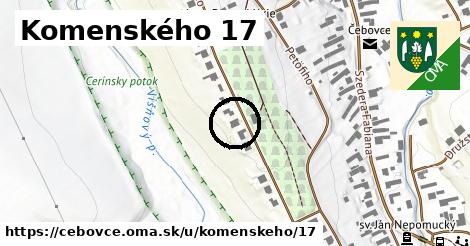 Komenského 17, Čebovce