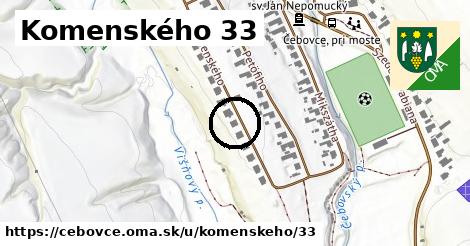 Komenského 33, Čebovce