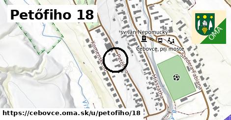 Petőfiho 18, Čebovce