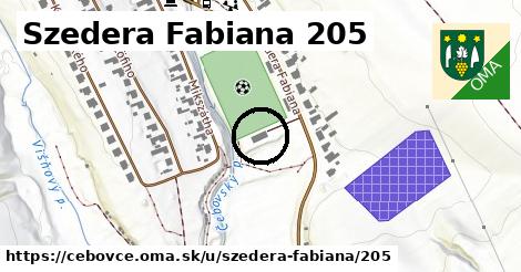 Szedera Fabiana 205, Čebovce
