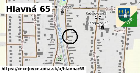 Hlavná 65, Čečejovce