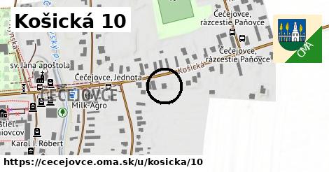 Košická 10, Čečejovce