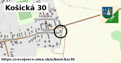 Košická 30, Čečejovce