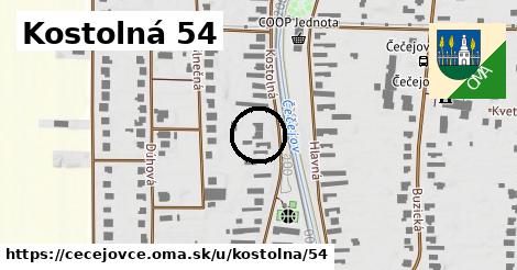 Kostolná 54, Čečejovce