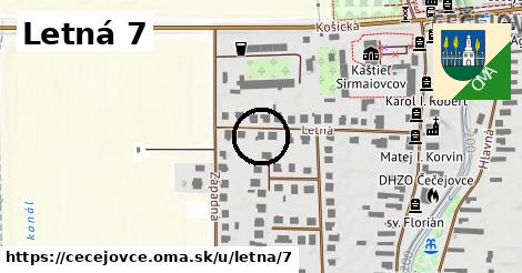 Letná 7, Čečejovce