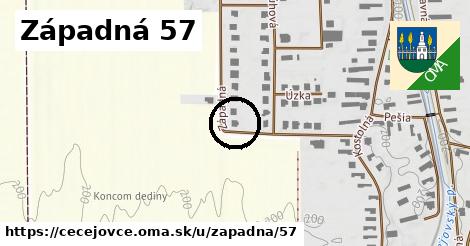 Západná 57, Čečejovce