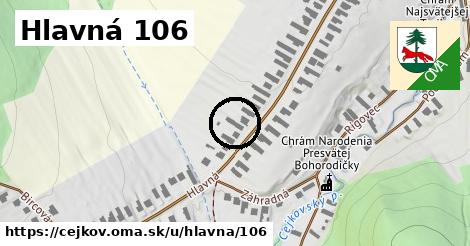 Hlavná 106, Cejkov