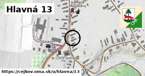 Hlavná 13, Cejkov