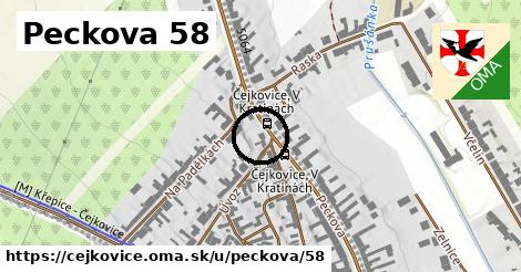 Peckova 58, Čejkovice