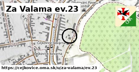 Za Valama ev.23, Čejkovice