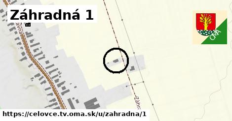 Záhradná 1, Čeľovce, okres TV