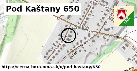 Pod Kaštany 650, Černá Hora