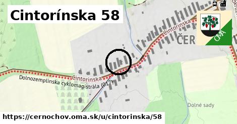 Cintorínska 58, Černochov