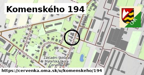 Komenského 194, Červenka