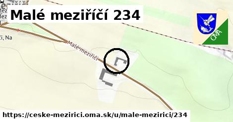 Malé meziříčí 234, České Meziříčí