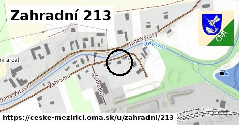 Zahradní 213, České Meziříčí