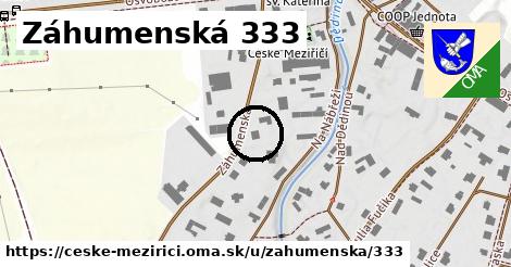 Záhumenská 333, České Meziříčí