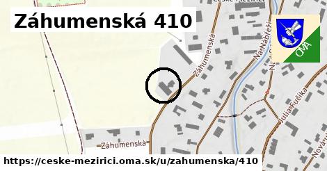 Záhumenská 410, České Meziříčí