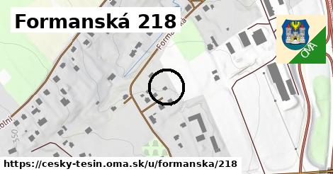 Formanská 218, Český Těšín